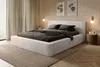 FEDVE Polsterbett MUMMO aus Velours 180x200 cm, Weiß Produktbild-Vorschau 2