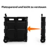 BigDean Einkaufstrolley klappbar belastbar bis 35kg - Produktbild-Vorschau 6
