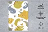MuchoWow® Mauspad Mousepad Dinosaurier - Schnittmuster - Produktbild-Vorschau 2