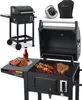 A collage of images showing a charcoal grill, its accessories, and food being cooked on it. Náhľad obrázku produktu