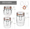 12er Set Odin Einmachglas 1L 0,75L 0,5L Bügelverschluss Produktbild-Vorschau 6