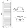 Mexen Ares grzejnik elektryczny 1200 x 400 mm, 400 W, Podgląd zdjęcia produktu 6