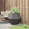 vidaXL Pflanzkübel Schwarz 100 x 100 x 80 cm Stahl Produktbild-Vorschau 4