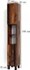 Vicco Badschrank Fynn, 30 x 190 cm, Eiche rustikal Produktbild-Vorschau 3