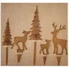 Edelrost Hirsch-Tannen Set 5-teilig  für Adventskranz & Produktbild-Vorschau 8