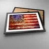 Gerahmtes Poster - Schwarzer Rahmen - Amerika Flagge Produktbild-Vorschau 3