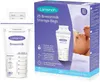 A Lansinoh breastmilk storage bag and its packaging are shown. Podgląd zdjęcia produktu