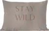 MuchoWow® Outdoor Kissen - Zitate - Text - Wild bleiben - Produktbild-Vorschau 1