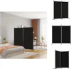 A bedroom scene with a black room divider set up to separate the sleeping area from the rest of the room. The room divider is also shown in separate product shots. Náhled obrázku produktu