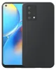 A black smartphone case is shown on a light gray background, with the phone screen visible on the left. Produktbild-Vorschau
