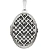 JOBO Medaillon 925 Sterling Silber rhodiniert mattiert Produktbild-Vorschau 2