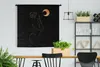 MuchoWow® Wandteppich Wandbehang Frau - Mond - Schwarz und Produktbild-Vorschau 2
