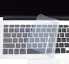 A clear, close-up shot of a laptop keyboard with a transparent keyboard cover partially obscuring the keys. Produktbild-Vorschau