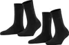 ESPRIT Damen Socken 2 Paar  - Kurzsocken, einfarbig Schwarz Produktbild-Vorschau 2