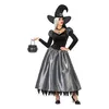 A woman dressed as a witch, holding a cauldron. Produktbild-Vorschau
