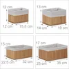 Relaxdays Aufbewahrungskorb 6er Set, mit Stoffbezug, Produktbild-Vorschau 6