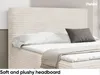 MEBLINI Boxspringbett mit Bettkasten - 180x220 - H3/Creme Produktbild-Vorschau 4