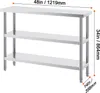 SucceBuy 14 x 48 x 34 calowy stół do przygotowywania Podgląd zdjęcia produktu 8