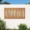 vidaXL Garten-Wanddeko 105x55 cm Cortenstahl Blatt-Design Produktbild-Vorschau 2