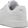 A close-up, side view of a white Puma sneaker. Produktbild-Vorschau