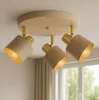 LUXOLAR - LED stropní svítidlo 3 světla béžová/zlatá E27 Náhled obrázku produktu 5