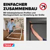tesa Fliegengitter Insektenschutz Tür ohne bohren Alu FALT Produktbild-Vorschau 4