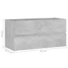 Waschbeckenunterschrank Betongrau 90x38,5x45 cm Produktbild-Vorschau 7