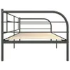 vidaXL Struttura letto divano letto Grigio Metallo 90×200 Anteprima dell’immagine prodotto 4