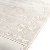 Rund Kurzflor Teppich Wohnzimmer Weiß 155 cm, Moderner Produktbild-Vorschau 6