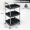 COSTWAY Carrello da officina a 3 livelli, carrello multiuso Anteprima dell’immagine prodotto 3