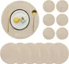 Juego de 6 posavasos y manteles individuales redondos, Vista previa de la imagen del producto 1