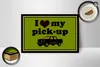 Holzschild Auto 18x12cm i love my pick-up Geländewagen Produktbild-Vorschau 3