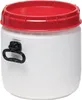 Weithalsfass 26 l wei mit rotem Deckel mit 2 Tragegriffen Produktbild-Vorschau 2