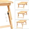 CASARIA® Laptoptisch Bambus Höhenverstellbar mit Schublade Produktbild-Vorschau 3
