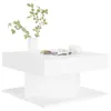 vidaXL Table basse blanche 57x57x30 cm Bois composite Voir les images du produit 4