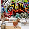 Vlies Fototapete - Colorful Graffiti 300x210 cm Streetart Produktbild-Vorschau 1