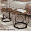 WOLTU Couchtisch 2er Set, mit runder Tischplatte, aus Produktbild-Vorschau 8