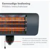 alpina Chauffage infrarouge suspendu Terrasse 2000W 3 Voir les images du produit 9