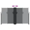 vidaXL Store latéral extensible noir 140x600 cm Voir les images du produit 5