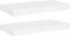 vidaXL Mensole sospese 2 pz. Bianco 50x23x3,8 cm MDF Anteprima dell’immagine prodotto 10