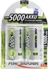 ANSMANN Batterie 2 x D Typ NiMH 5000 mAh (5030922) Produktbild-Vorschau 1