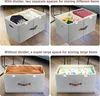 Collage of storage boxes showing different configurations with and without dividers. Podgląd zdjęcia produktu