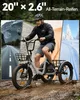 20" Fat Tire E-Bike Dreirad Klappbar, Elektro Lastenfahrrad Produktbild-Vorschau 7