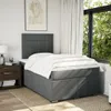 Boxspringbett mit Matratze Dunkelgrau 120x200 cm Stoff, Produktbild-Vorschau 5