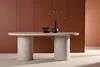 FURNLUX Jedálenský stôl Narvik Marble Grey 100cm / Náhľad obrázku produktu 4