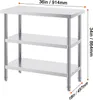 SucceBuy 18 x 36 x 34 Zoll Edelstahl-Arbeitstisch zur Produktbild-Vorschau 8