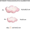 Wandsticker für Mädchen Rosa Wolken Dekoration Kinderzimmer Produktbild-Vorschau 3