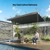 Ersatzdach für Pergola 3x3 m, Pavillondach Dunkelgrau, 250 Produktbild-Vorschau 4