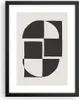 Gerahmtes Poster - Schwarzer Rahmen - Abstraktion Kontrast Produktbild-Vorschau 1