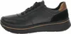 A side view of a black sneaker with a brown heel accent. Anteprima dell’immagine prodotto